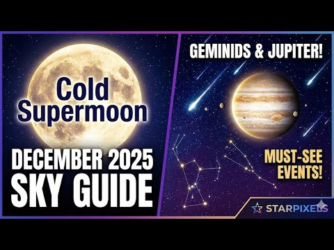 Thumbnail: Winter Solstice + Supermoon + Meteor Shower: December 2025 Triple Threat